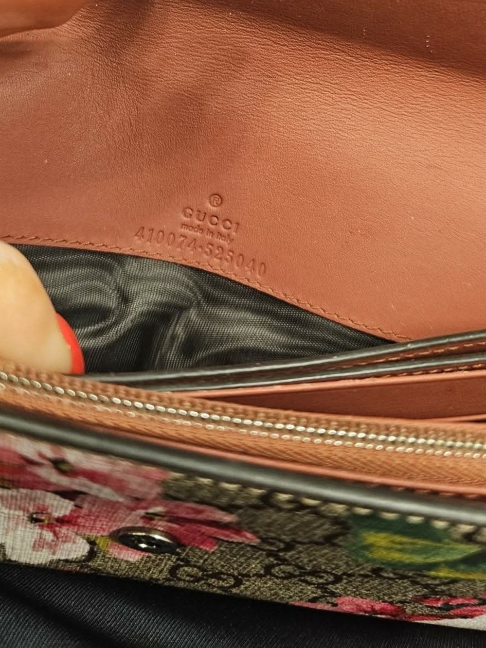 Gucci Floral GG Supreme Crossbody Bag - Brown, Pink, Green